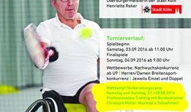 Plakat 5.KölnerRollstuhltennismeisterschaften2016