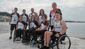 Das Kanu Team beim Weltcup in Poznan