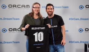 Katrin Müller-Rottgardt traf in Barcelona auf Weltfußballer Lionel Messi