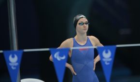 Mira Jeanne Maack kurz vor dem Start