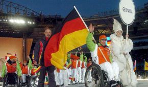 Die Eröffnungsfeier der Paralympics in Turin 2006