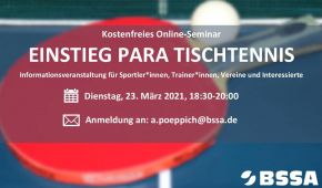 Einstieg Para Tischtennis