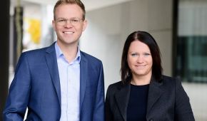 Freuen sich auf die neue Herausforderung: Das neue Führungsduo Christoph Küffner und Laura Löffler © DRS