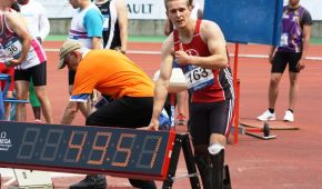 Johannes Floors mit neuem Europarekord über 400 Meter.