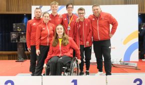 Das deutsche Team im Rollstuhlfechten