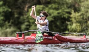 Katharina Bauernschmidt im Va'a