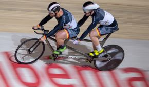 Robert Förstemann und Kai Kruse bei der WM in Apeldoorn © Oliver Kremer / sports.pixolli.com