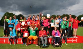 Die Teilnehmer des Leichtathletik-Wettbewerbs