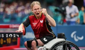 Sandra Mikolaschek zieht ins Halbfinale ein.