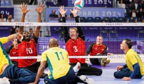 Erfolgreicher Auftakt der Sitzvolleyballer gegen Brasilien. © Florian Schwarzbach / DBS