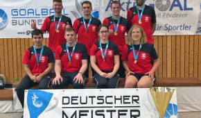 Die Goalballer der SSG Blista Marburg sind deutscher Meister