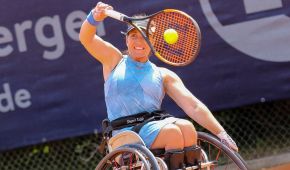 Katharina Krüger in Aktion bei den German Open