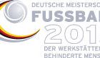 Logo Deutsche Meisterschaft Fussball 2015 der Werkstätten für behinderte Menschen