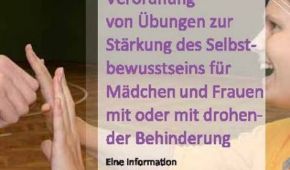 Deckblatt des Flyers "Übungen zur Stärkung des Selbstbewusstseins"