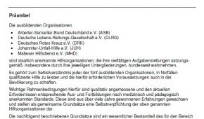 Grundsätze zur Erste-Hilfe Ausbildung