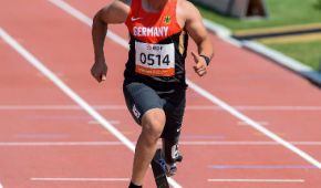 Heinrich Popow beim Sprint