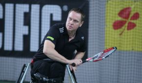 Steffen Sommerfeld beim Rollstuhltennis