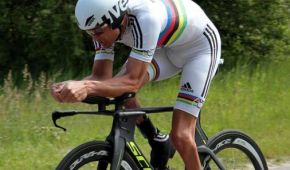Radsportler Michael Teuber bei seinem internationalen Comeback.
