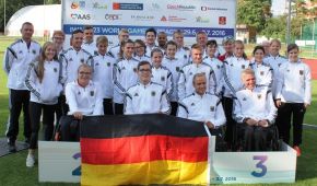 Das deutsche Leichtathletik-Team bei den Junior World Games