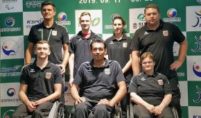 Das deutsche Team bei der Rollstuhlfechten-WM