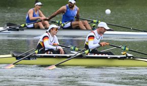 Jasmina Bier und Paul Umbach nach ihrem Rennen beim Weltcup in Luzern