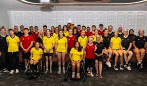 Gruppenbild der Para Schwimm-Nationalmannschaft bei der EM 2026