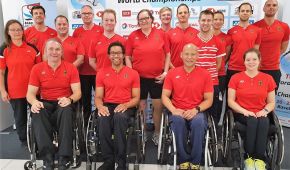 Die deutsche Para Badminton Nationalmannschaft bei der WM in Basel