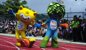 Bild der Maskottchen für die Paralympics in Rio 2016