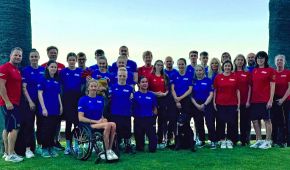 Gruppenfoto der Para Schwimm-Nationalmannschaft