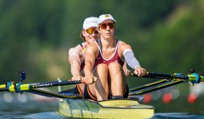 Kathrin Marchand im Doppelzweier mit Valentin Luz