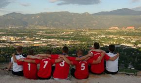 Team Germany vor den Rocky Mountains