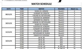 Zeitplan Sitzvolleyball-EM 2015