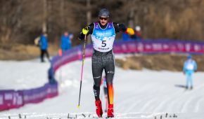 Marco Maier in der Loipe beim Skilanglauf bei den FISU Winter World Games
