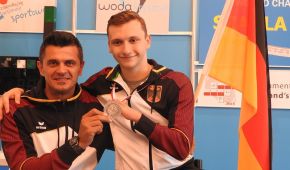 Bundestrainer Spiridon und Vizeweltmeister Maurice Schmidt