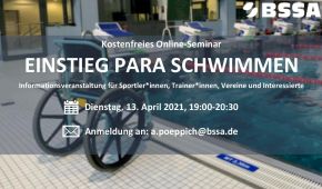 Einstieg Para Schwimmen