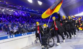 Das deutsche Team bei der Eröffnungsfeier der FISU World University Games