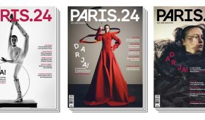Die drei neuen Cover des Paris.24 Magazins mit Darja Varfolomeev
