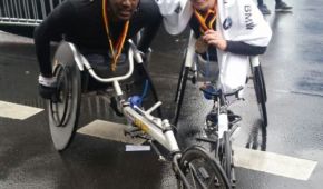 Deutsche Meister im Rennrollstuhl-Marathon: Alhassane Baldé und Annika Zeyen
