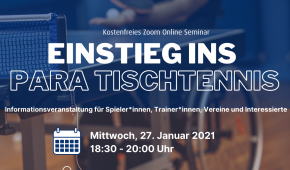 BRSNW Einstieg ins Para Tischtennis
