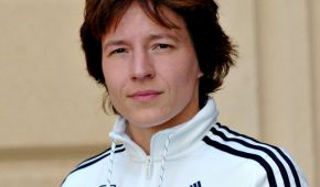 Ramona Brussig in Baku.