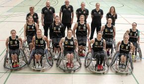 Die deutsche Rollstuhlbasketball-Nationalmannschaft der Damen
