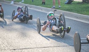Rennsituation mit Daniel Ulmann im Handbike