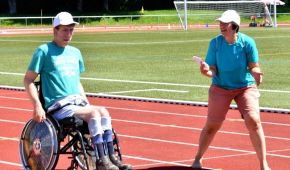 Anfeuern beim Deutschen Sportabzeichen