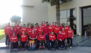 Das deutsche Leichtathletik-Team UAE 2018