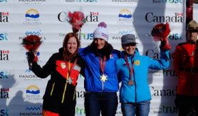 Andrea Rothfuss, Marie Bochet, Mariia Papulova (v.l.n.r.)