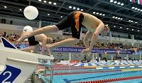 Startszene bei der IDM Schwimmen