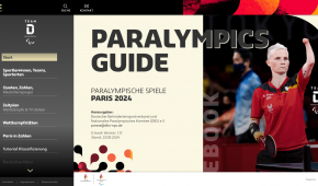 Screenshot des digitalen Paralympics Guides
