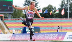 Johannes Floors beim Zieleinlauf