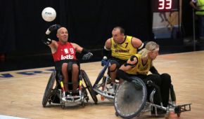 Intensiver Sport: Rollstuhlrugby