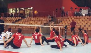 Deutschland gegen Kroatien bei der Sitzvolleyball EM 2015